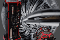 The technician checking the heating system in the boiler room